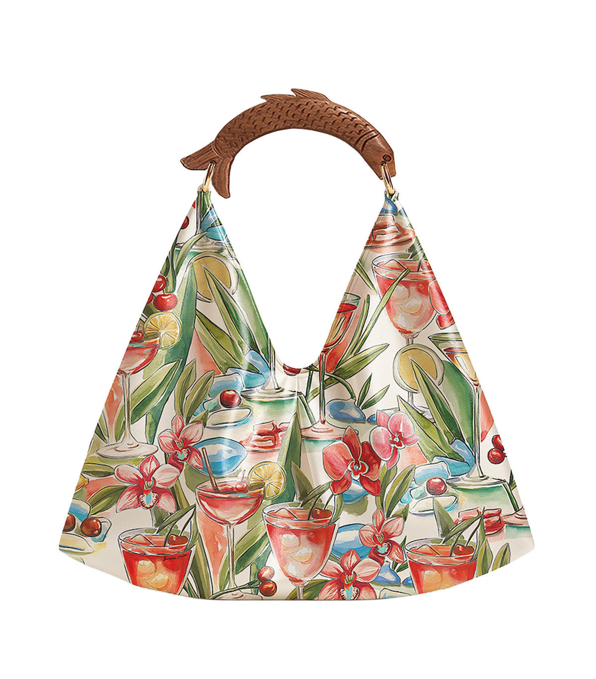Satin Scarf Mini Bag Cocktail Multi