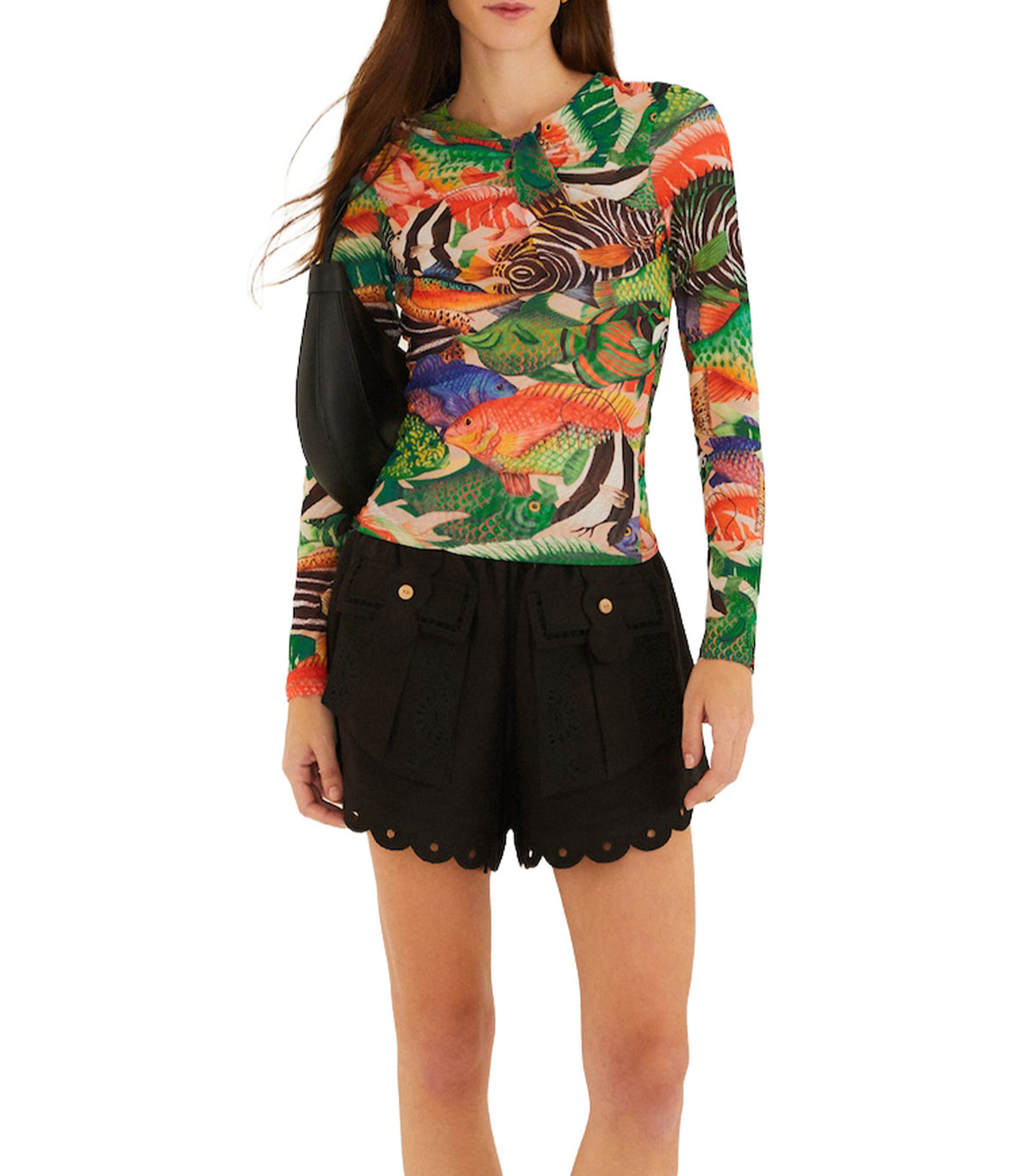 Fish Sea Blouse Multicolor Tule