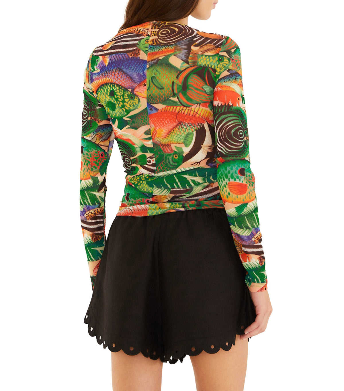 Fish Sea Blouse Multicolor Tule