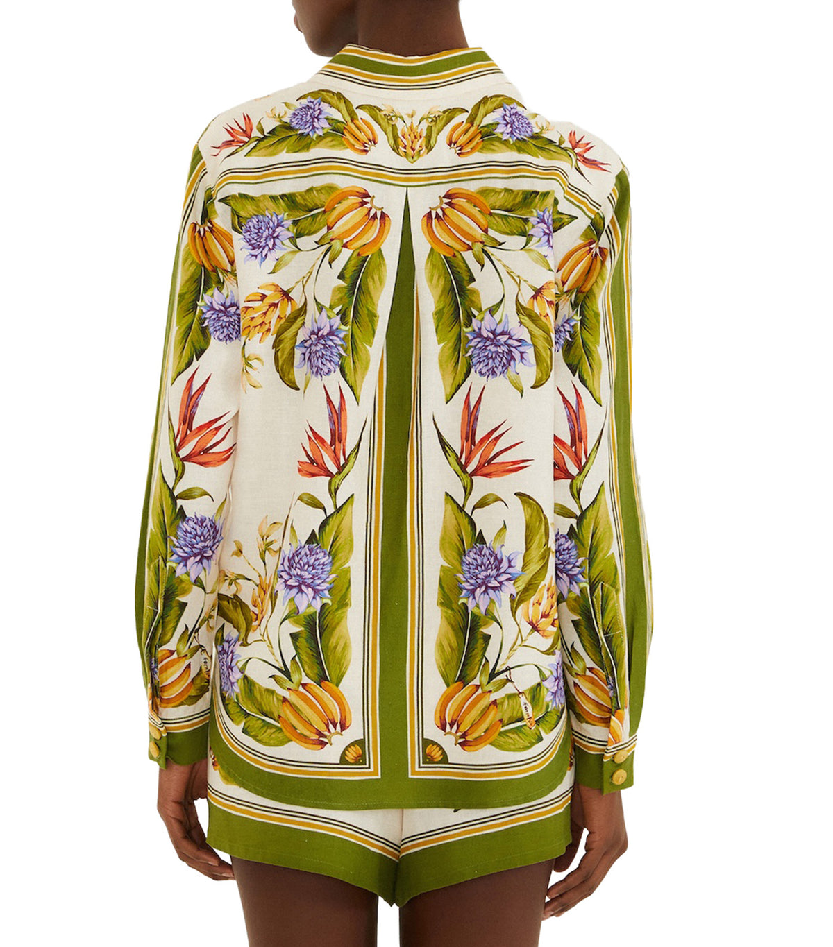 Tropical Scarf Sand Shirt Multi