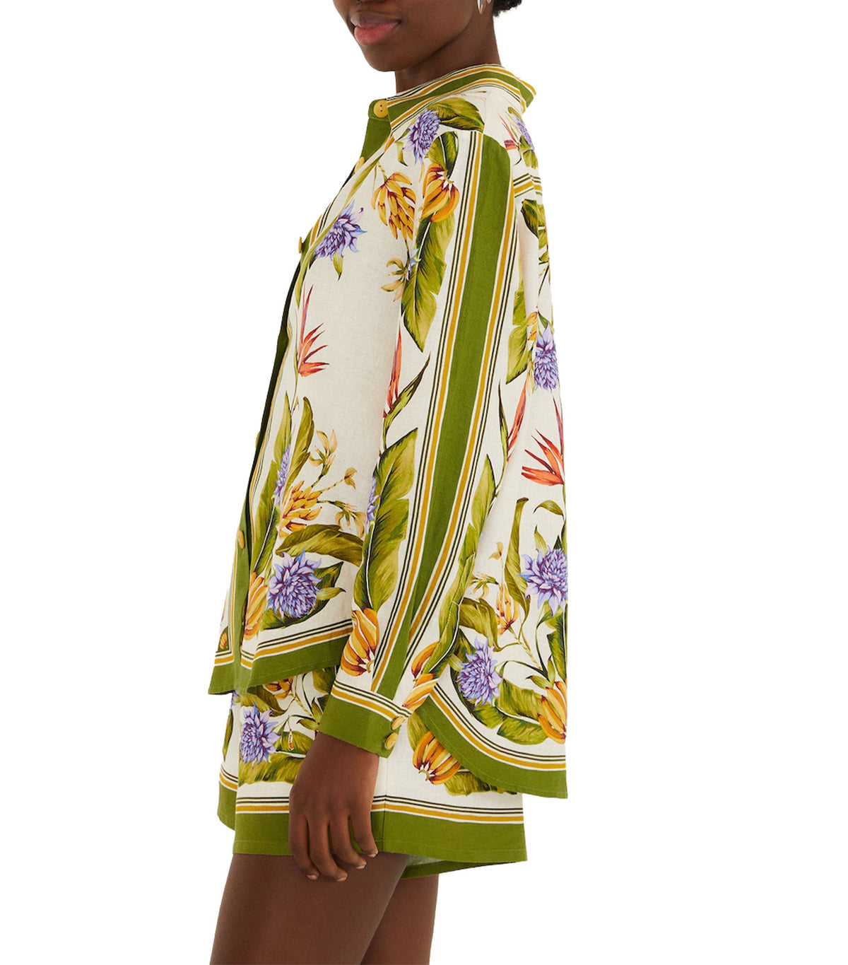 Tropical Scarf Sand Shirt Multi