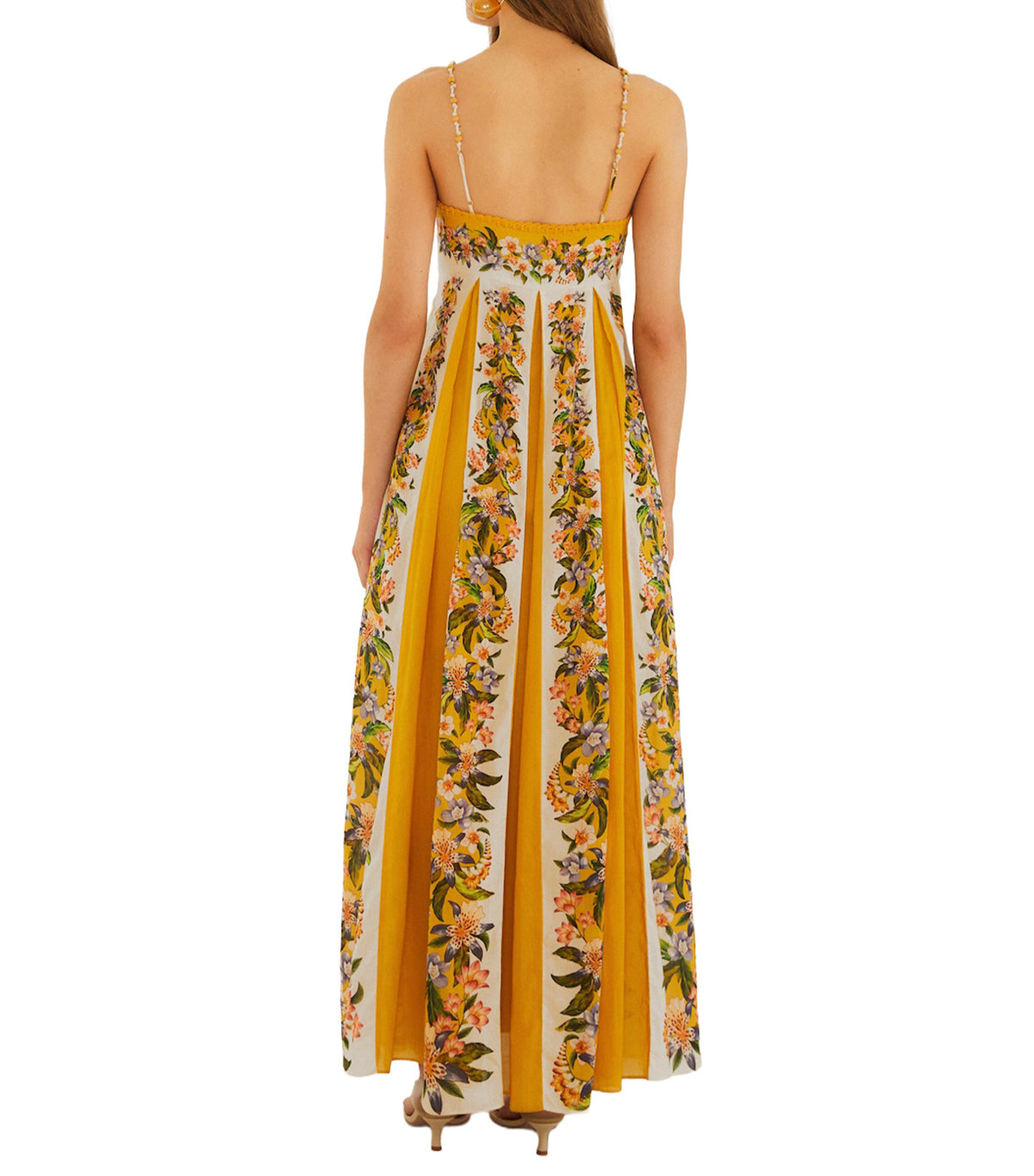 Hilo Stripes Sand Maxi Dress Yellow
