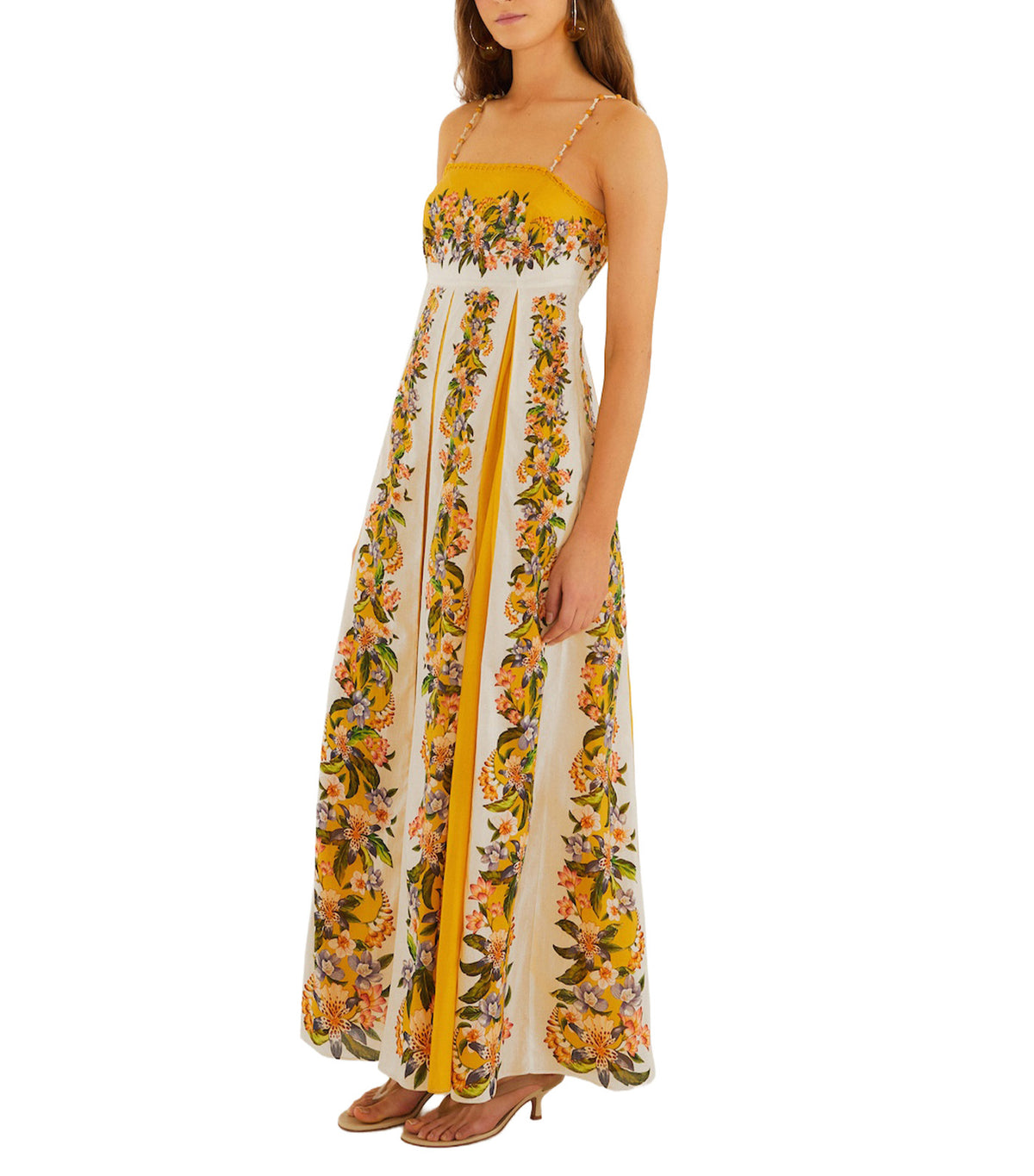 Hilo Stripes Sand Maxi Dress Yellow