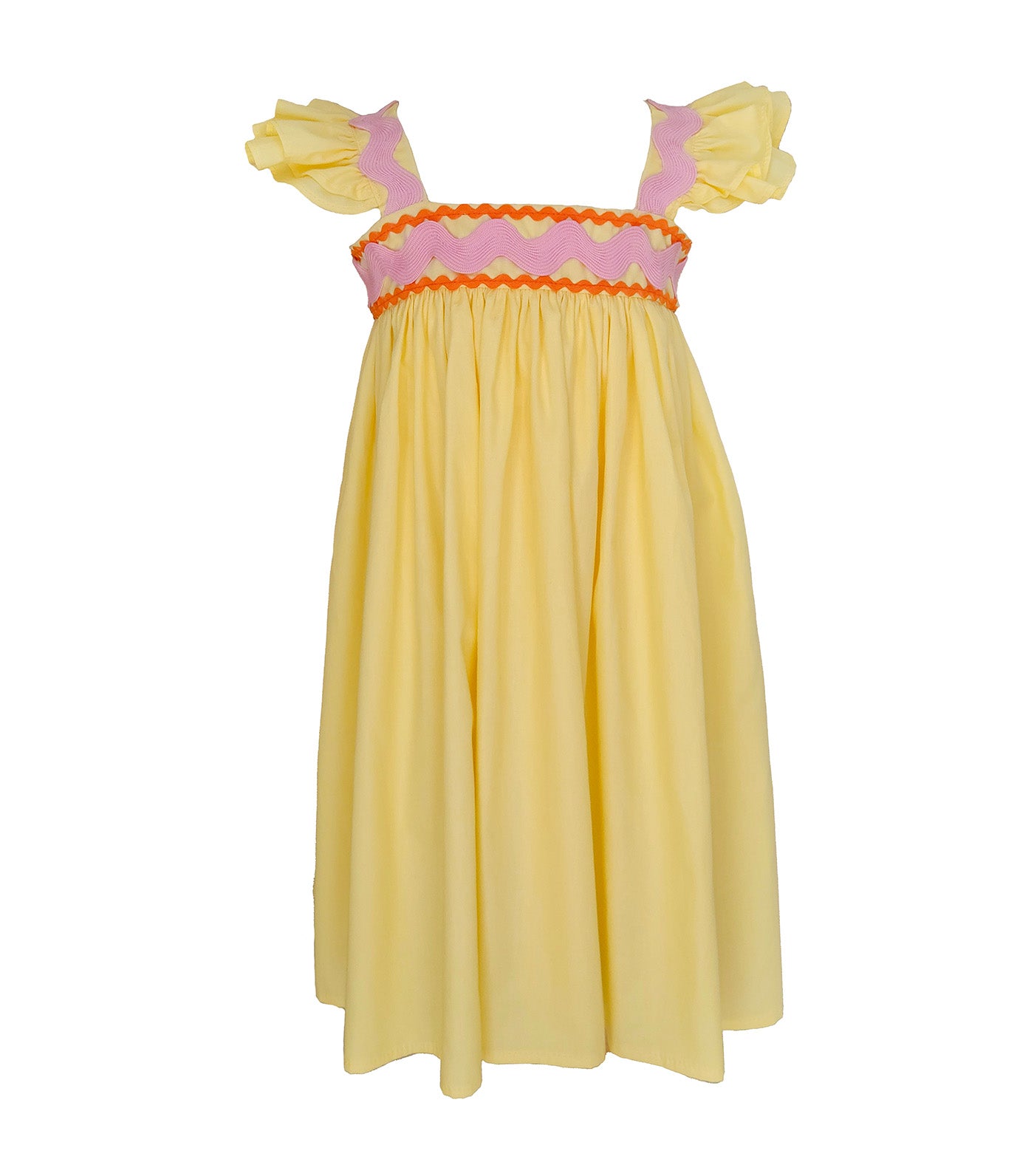 Tilda Long Midi Dress Yellow