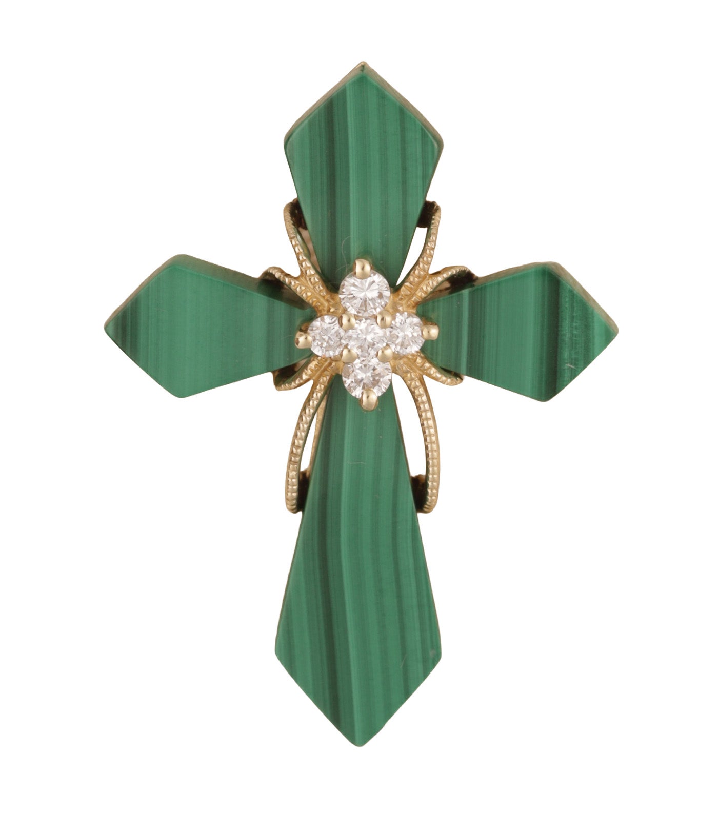 Cross for Hope Malachite Pendant
