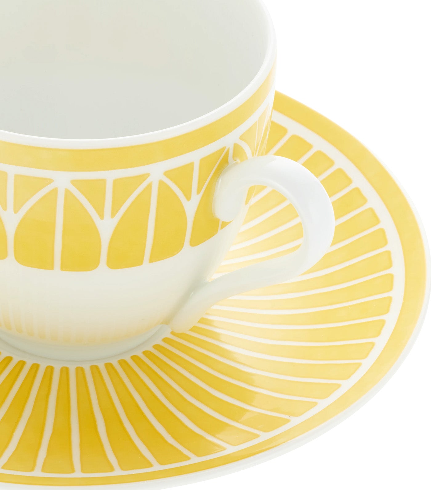 Malmaison Riviera Porcelain Espresso Cup and Saucer Yellow