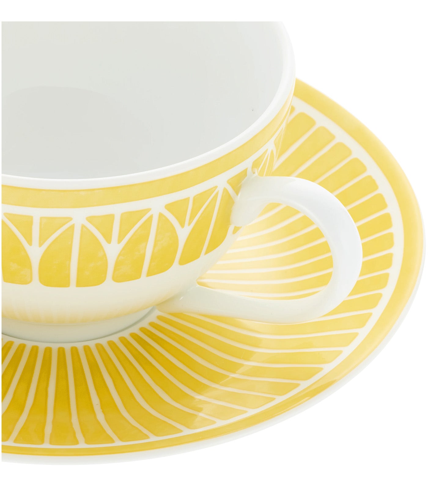 Malmaison Riviera Tea/Coffee Cup and Saucer Yellow
