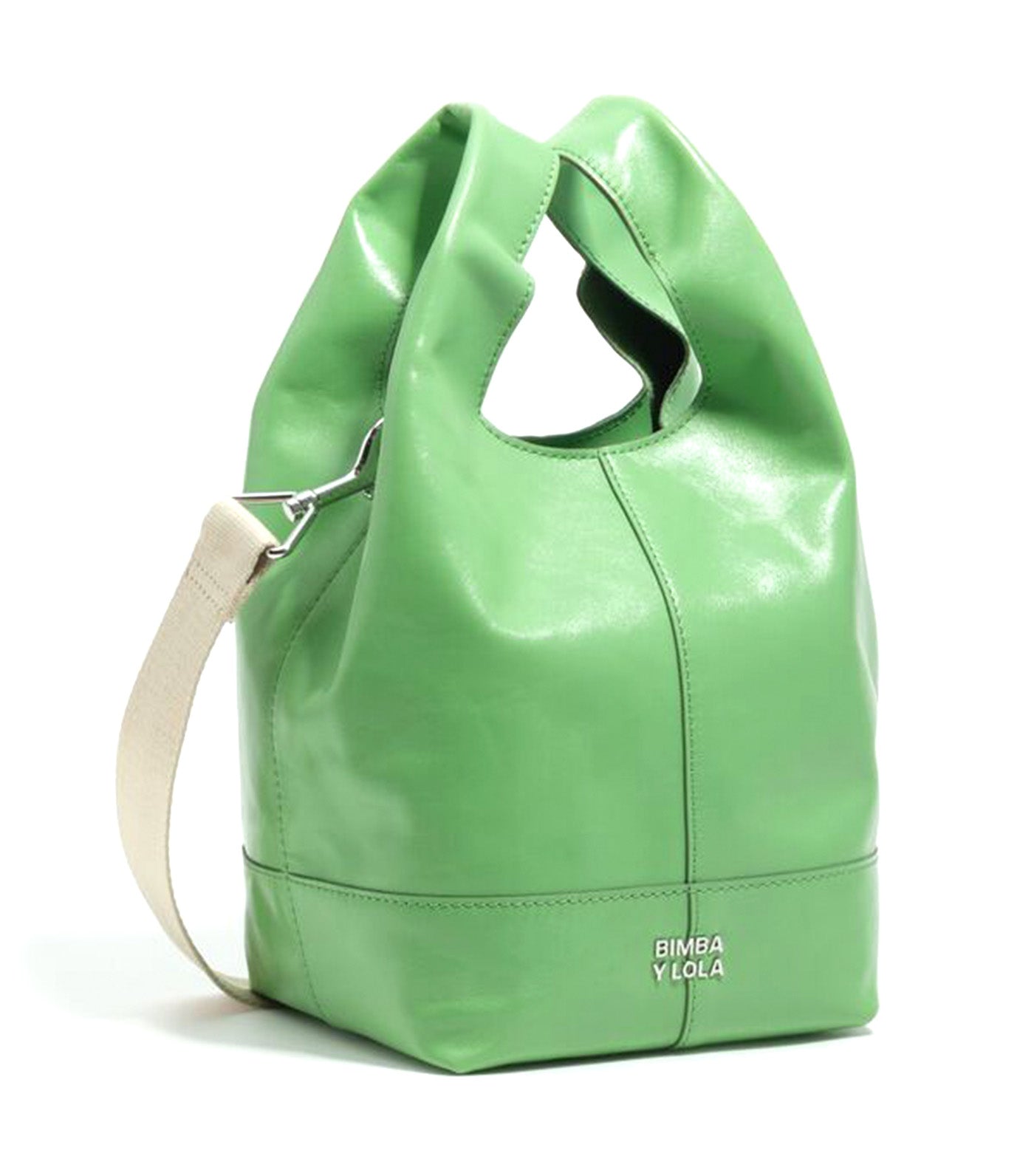 Medium Paper Bag in Leather
