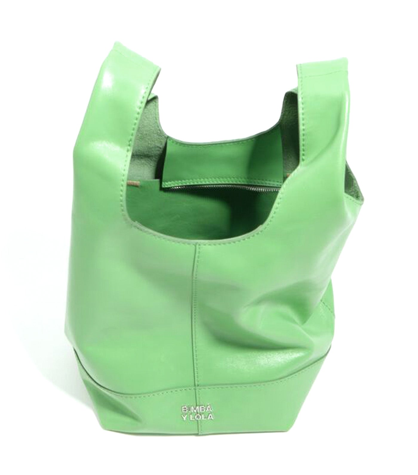 Medium Paper Bag in Leather