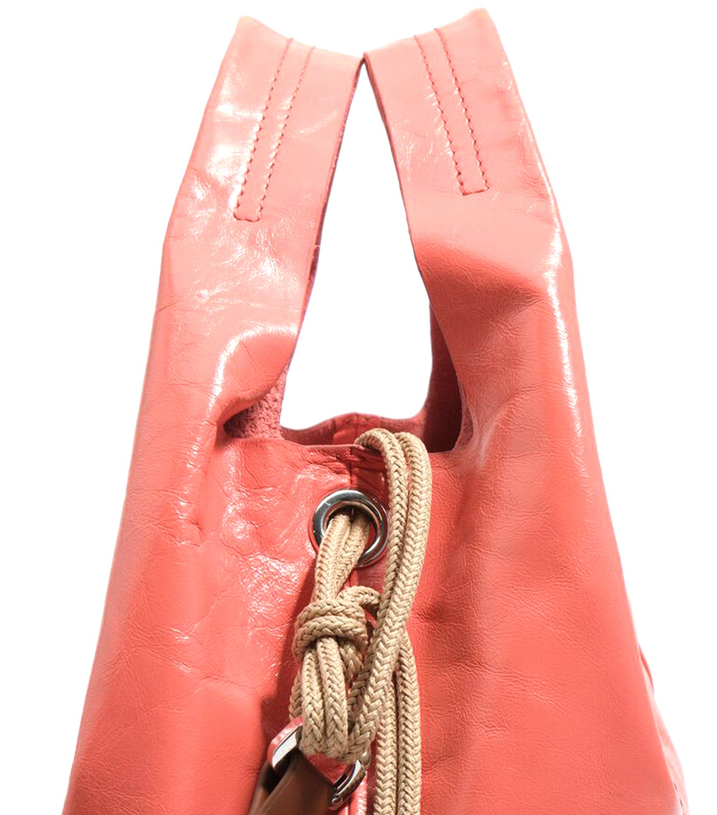 Medium Leather Paper Bag