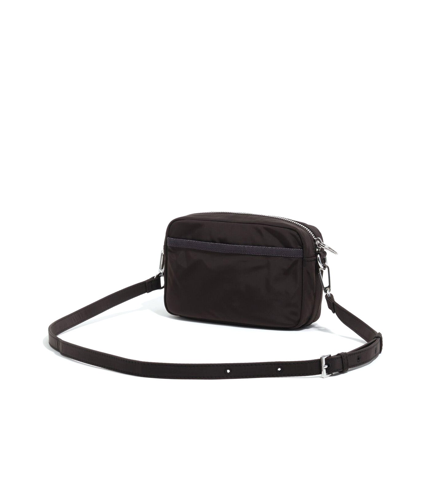 Mini Nylon Shoulder Bag Charcoal