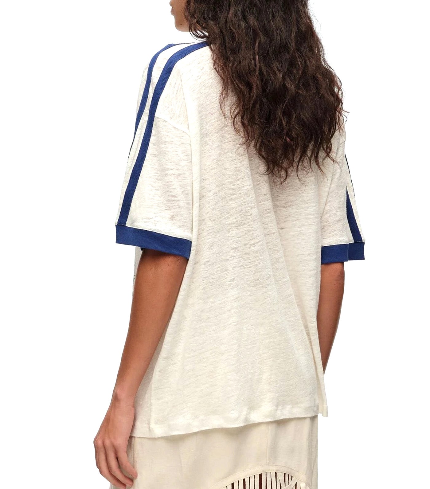 Fruit Logo T-Shirt Washed Linen Ivory