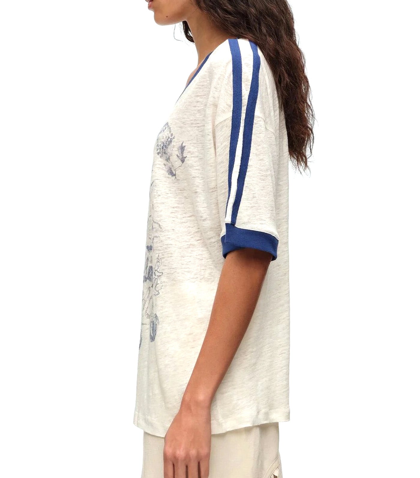 Fruit Logo T-Shirt Washed Linen Ivory