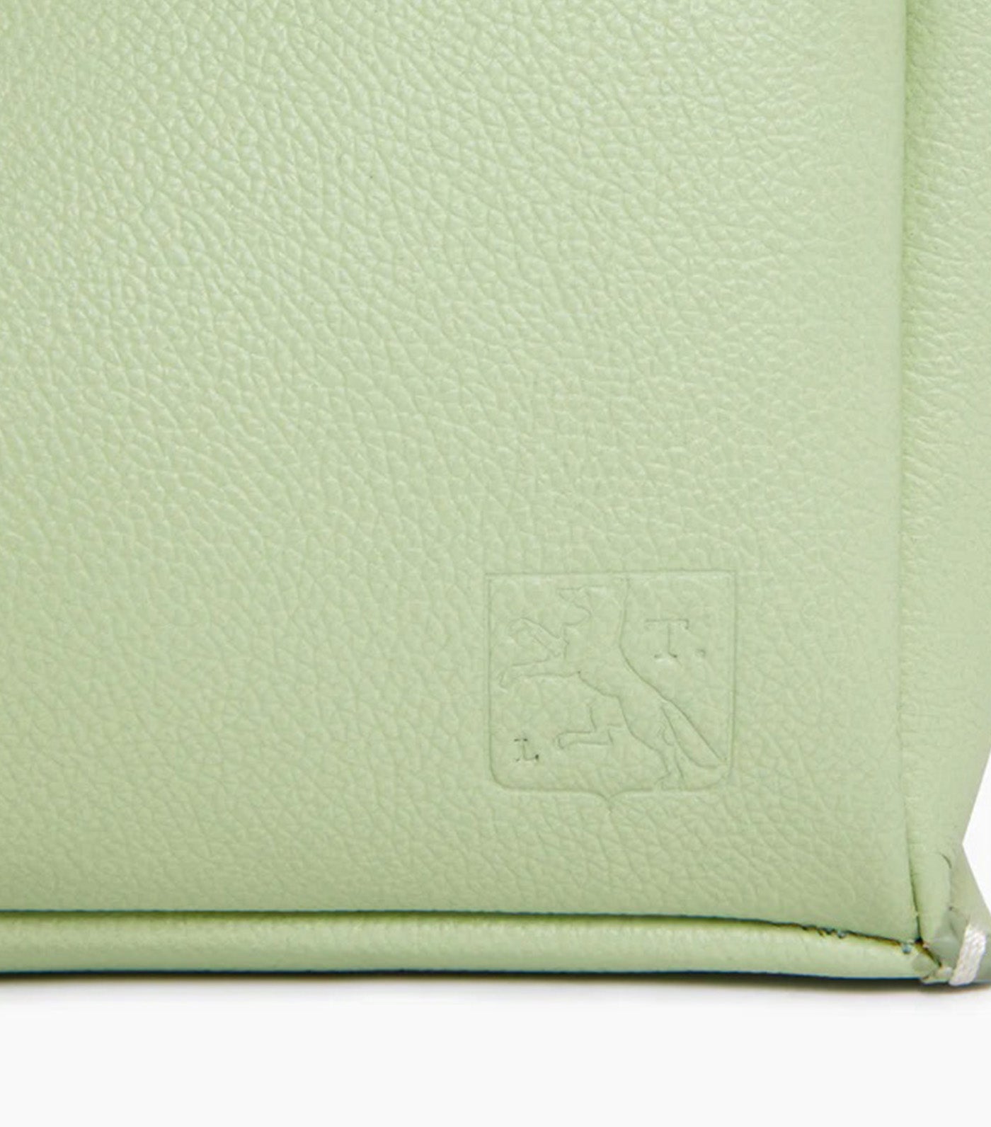 Le Tanneur Elena Small Handbag in Grained Leather Aloe Green