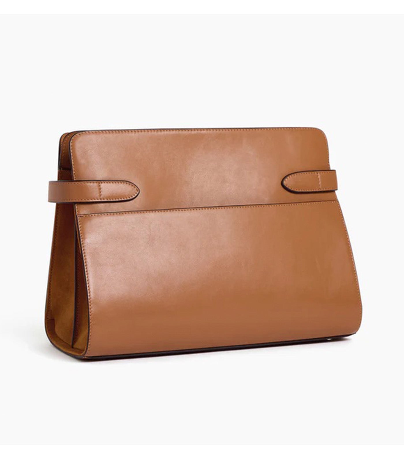 Emie Large Shoulder Bag in Smooth Leather and Nubuck