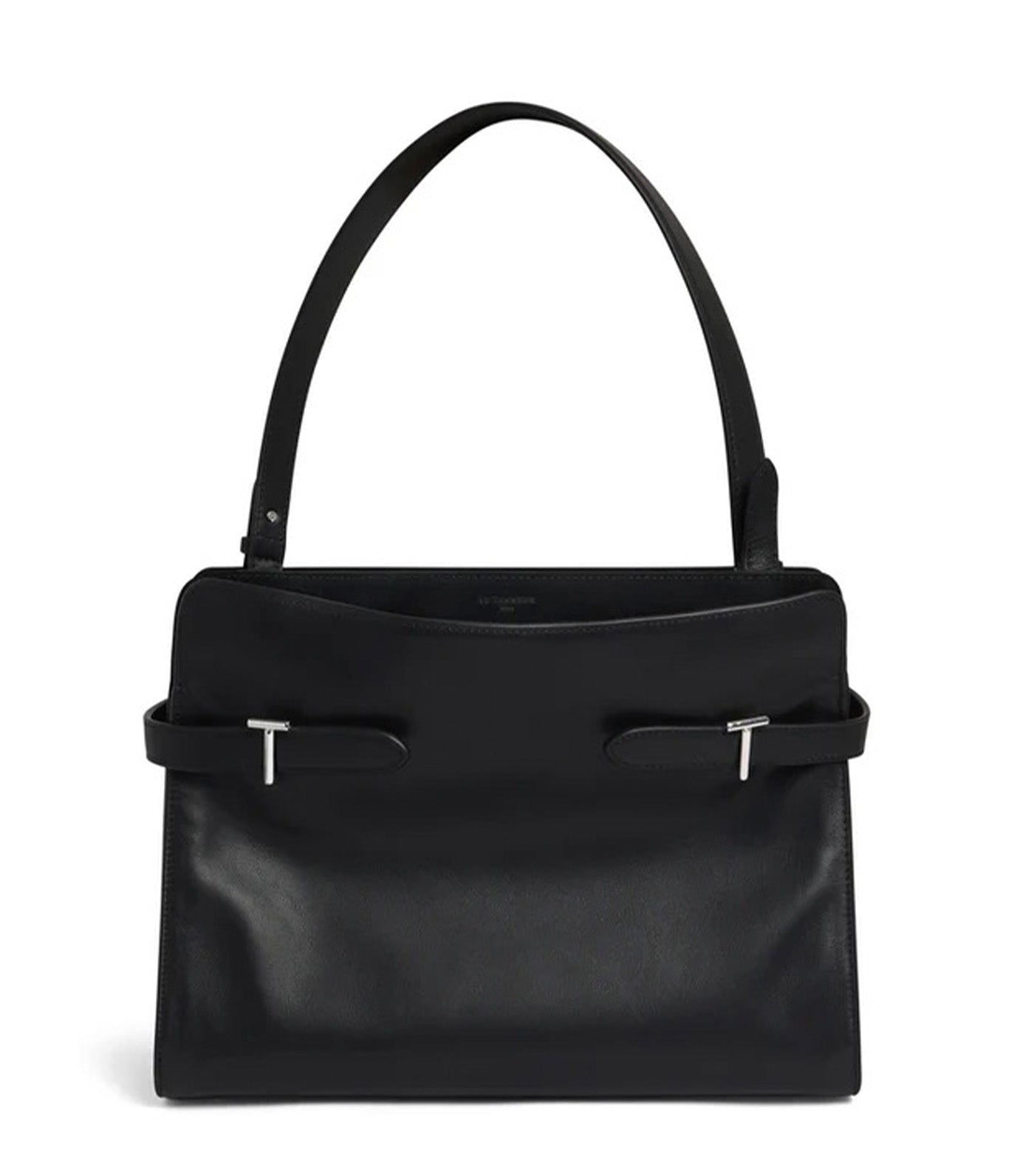 Emie Large Shoulder Bag in Smooth Leather and Nubuck