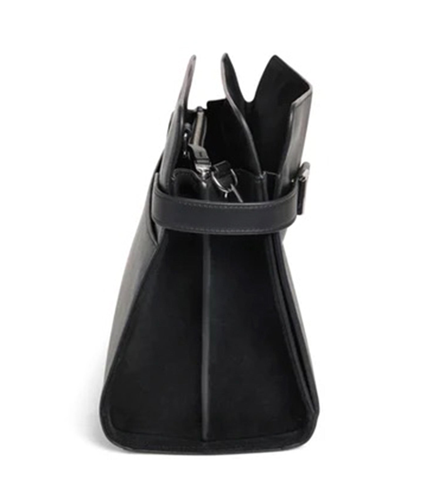 Emie Large Shoulder Bag in Smooth Leather and Nubuck