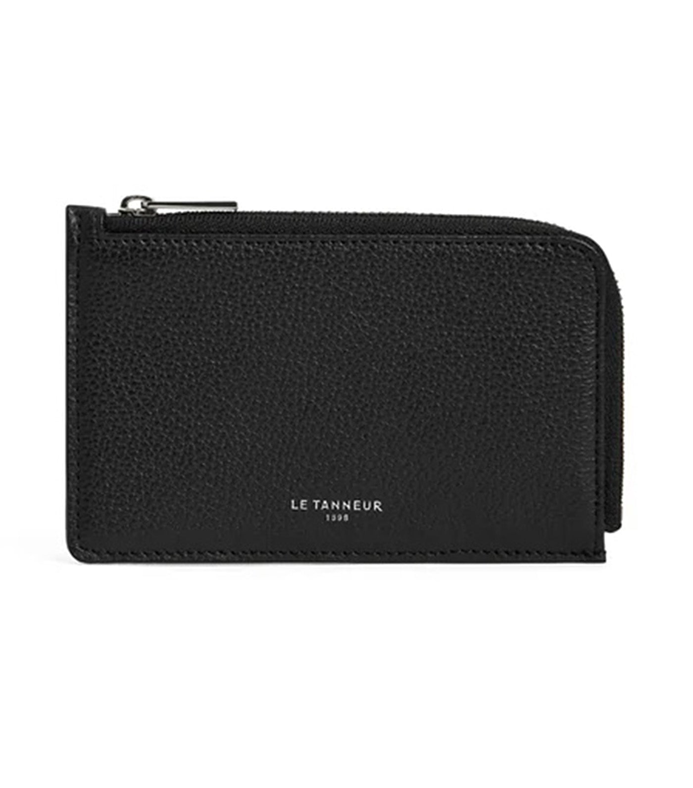 Emilie Zipped Card Holder in Grain Leather