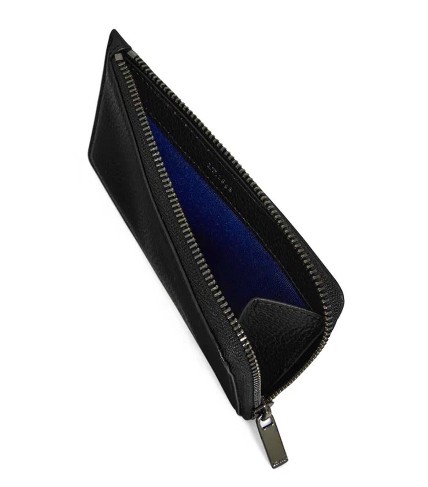 Emilie Zipped Card Holder in Grain Leather