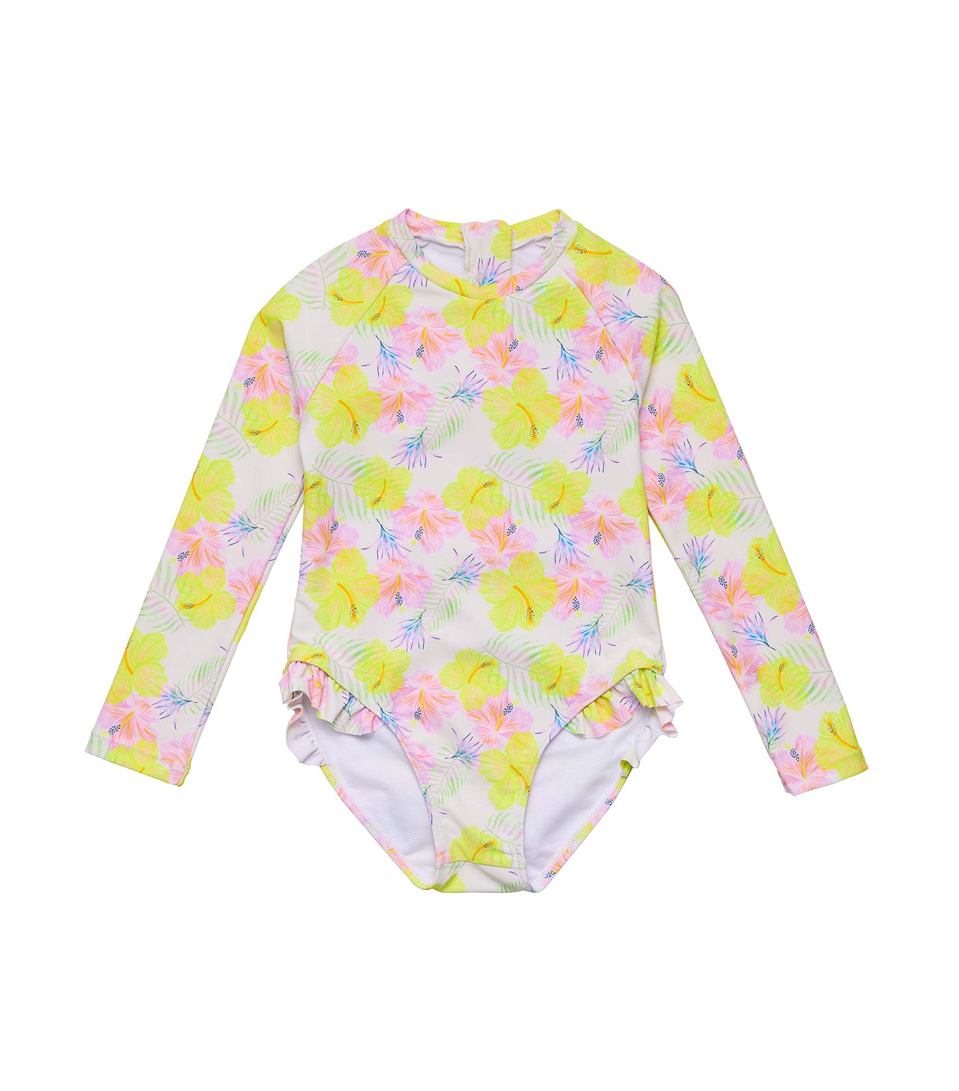 Aloha Vacay Recycled Leg Frill Surf Suit