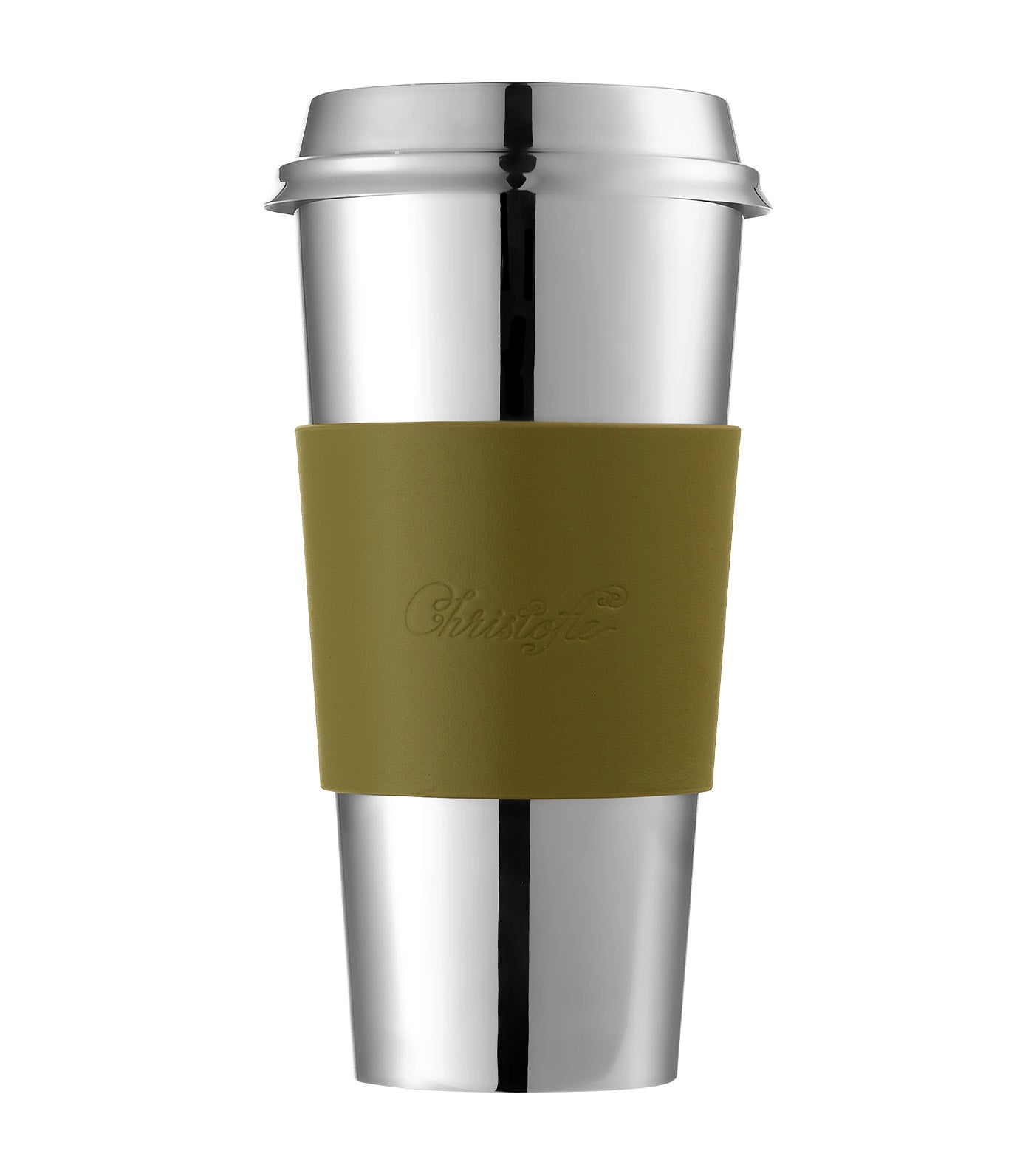 Objets Miroir Stainless Steel Insulated Cup Imperial Green/Silver