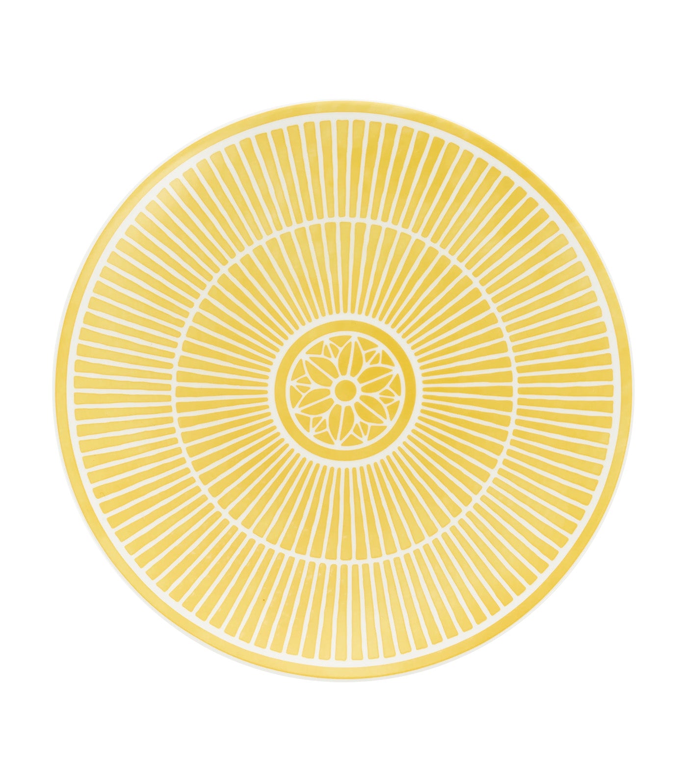 Malmaison Riviera Porcelain Dessert Plate Yellow