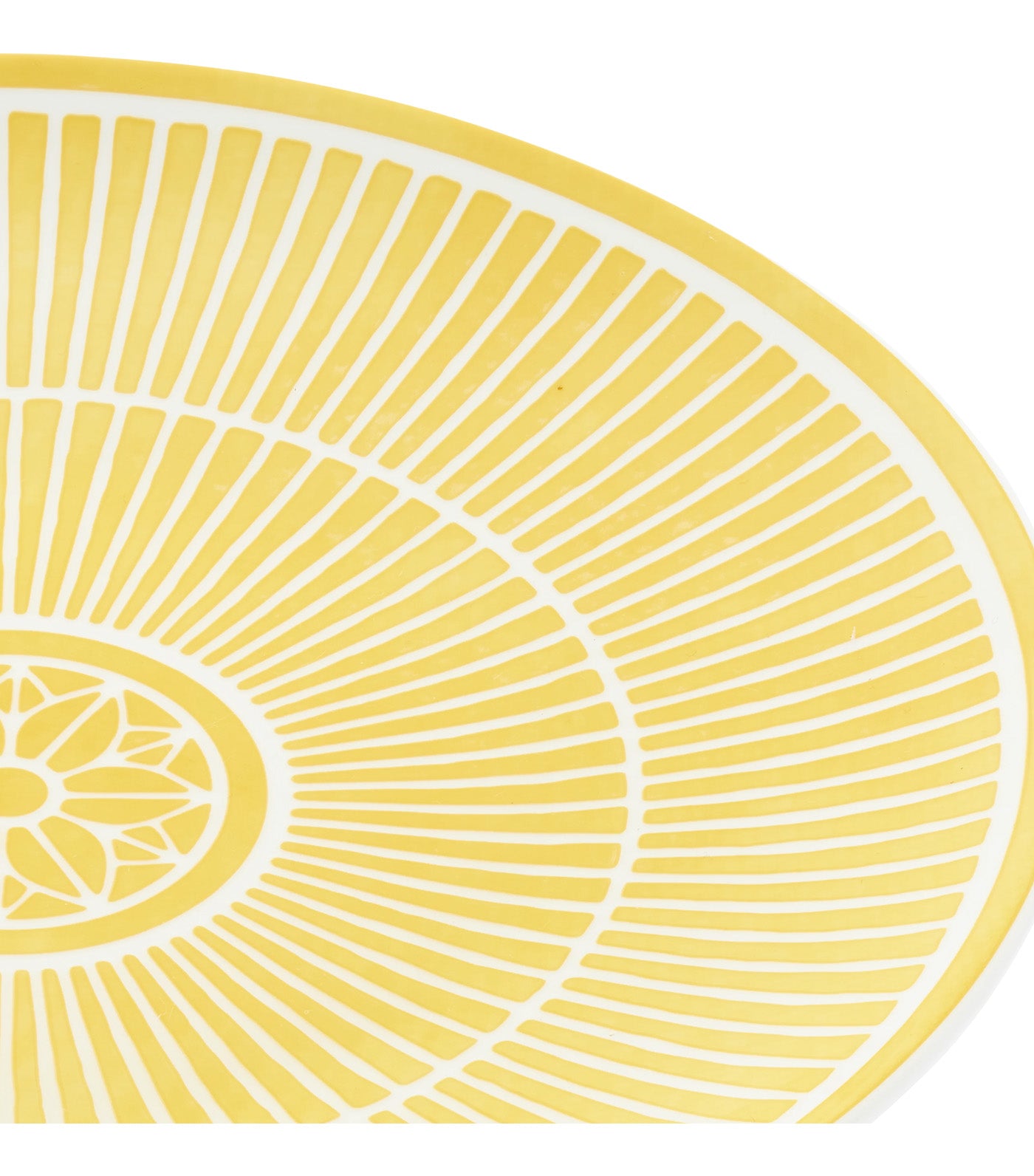 Malmaison Riviera Porcelain Dessert Plate Yellow