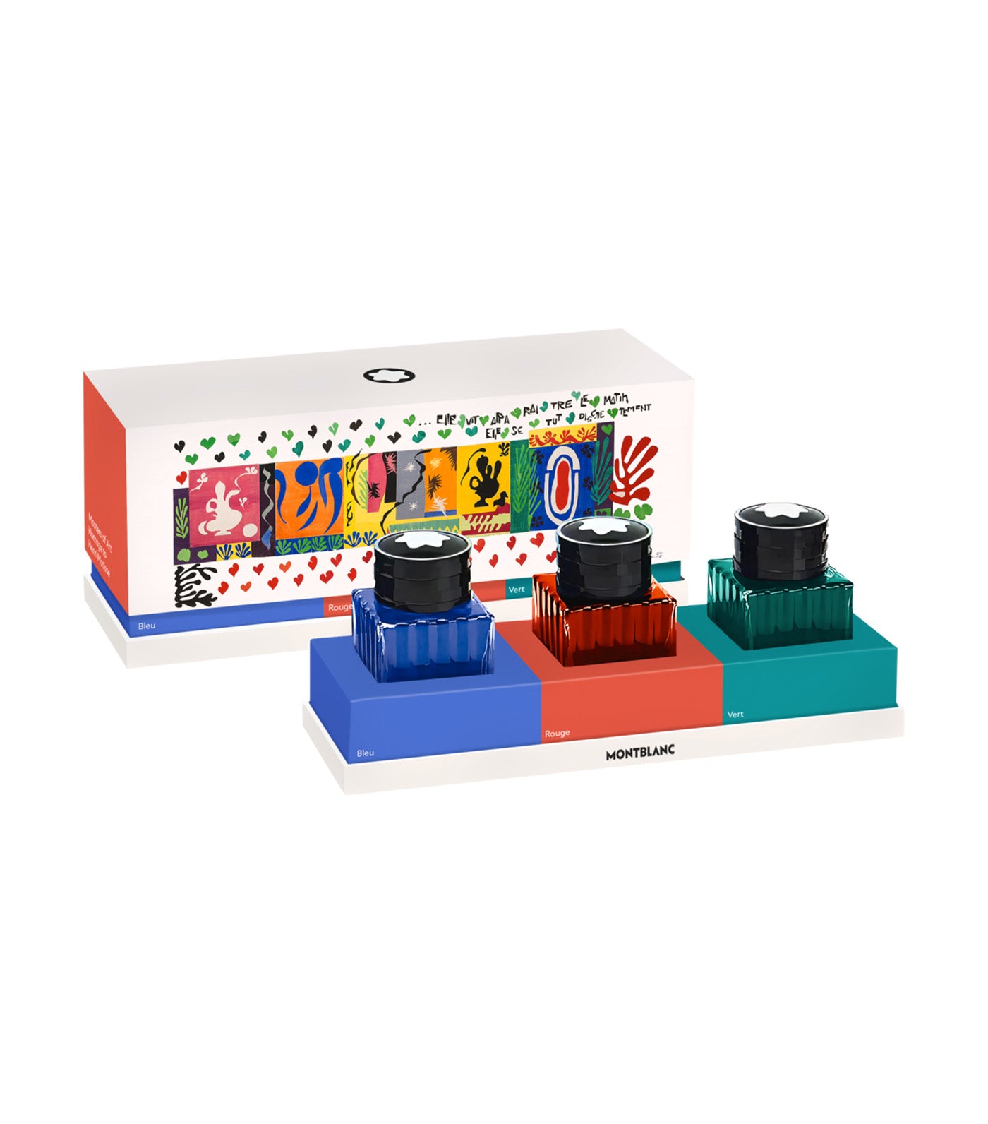 Montblanc Ink Bottle Set, Masters of Art Homage to Henri Matisse, 3x 30ml Blue/Red/Green