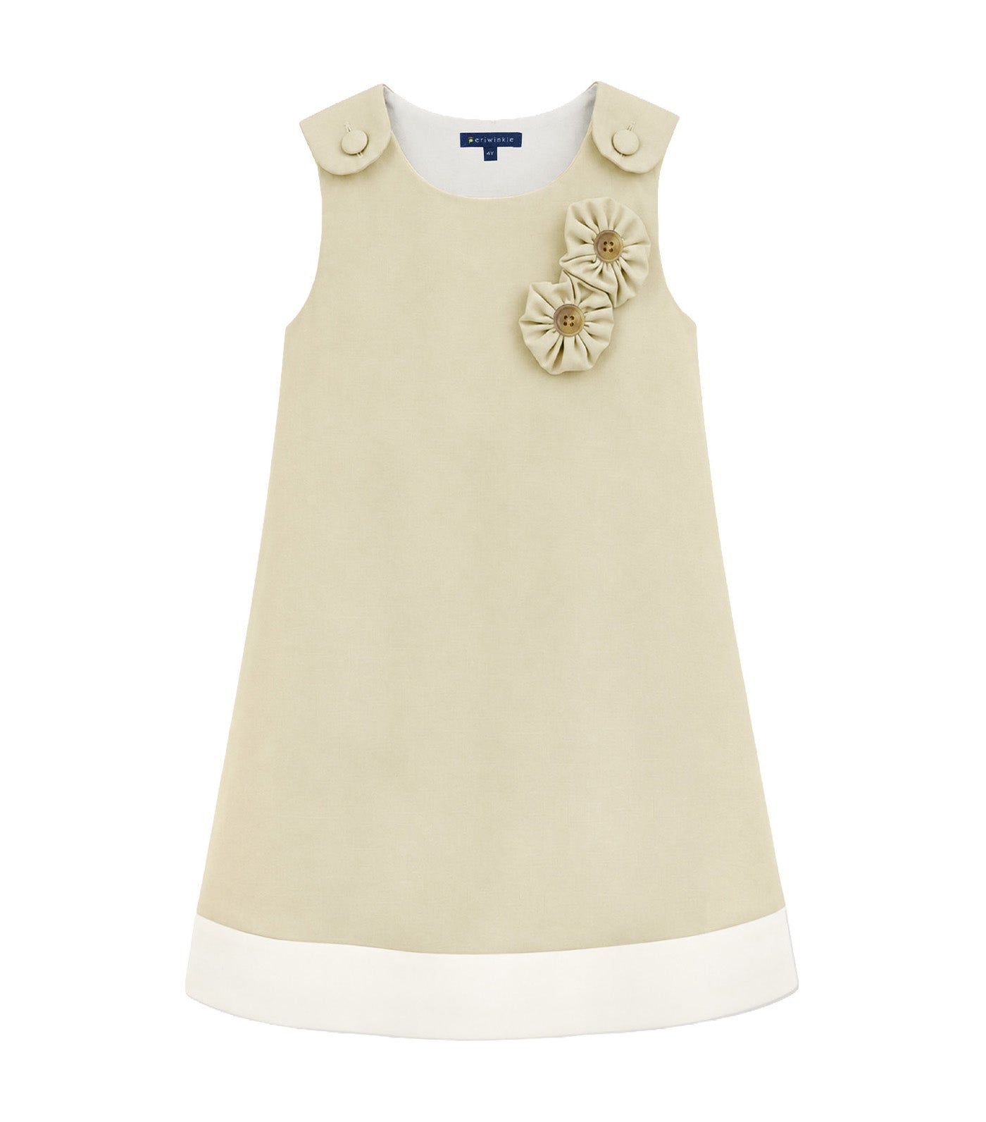 Racqui Girls Shift Dress Tan