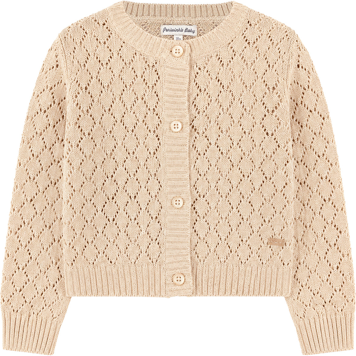 Mayline Baby Girls Knitted Cardigan Beige