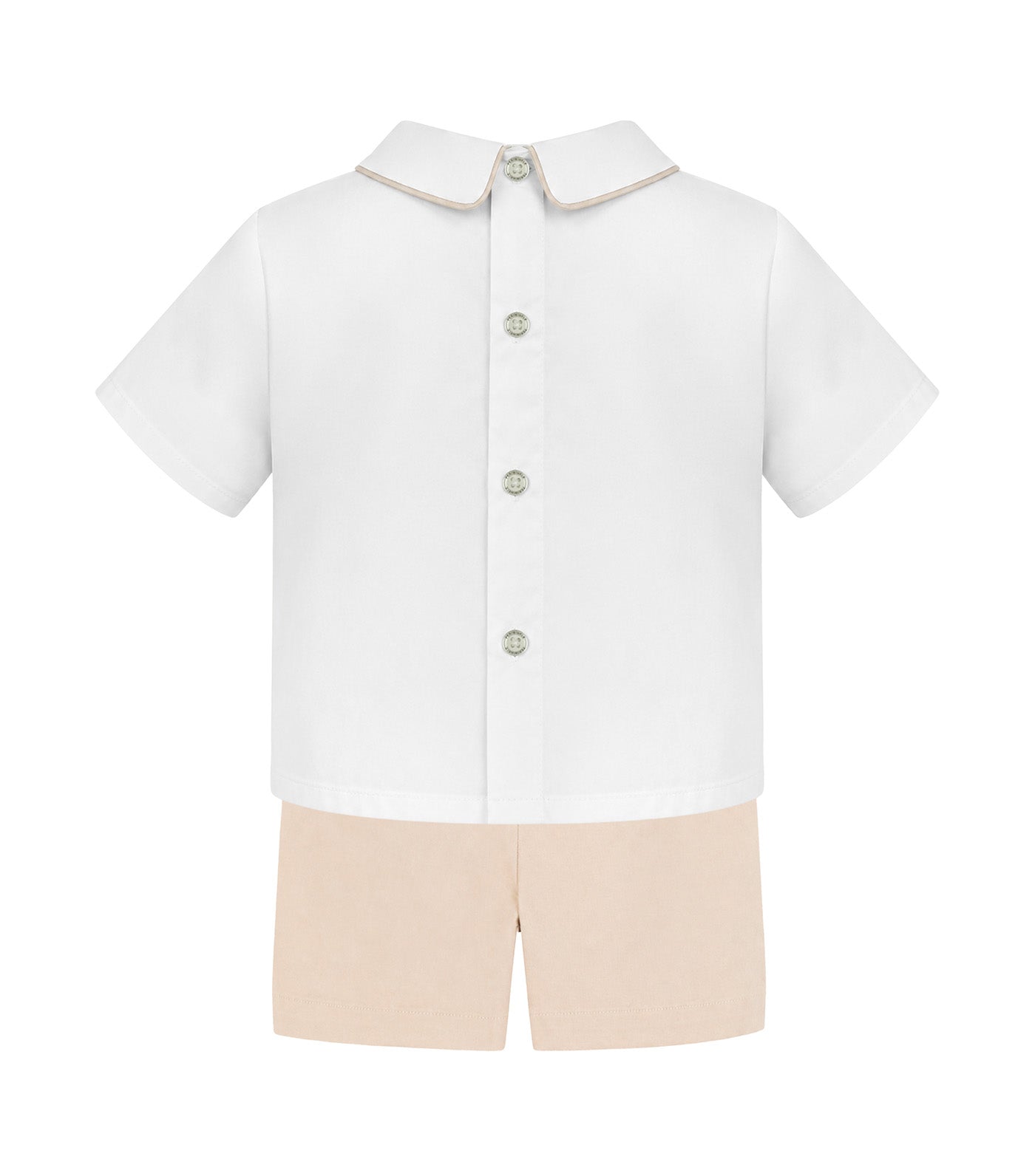Pietro Baby Boys Top and Shorts Set Beige