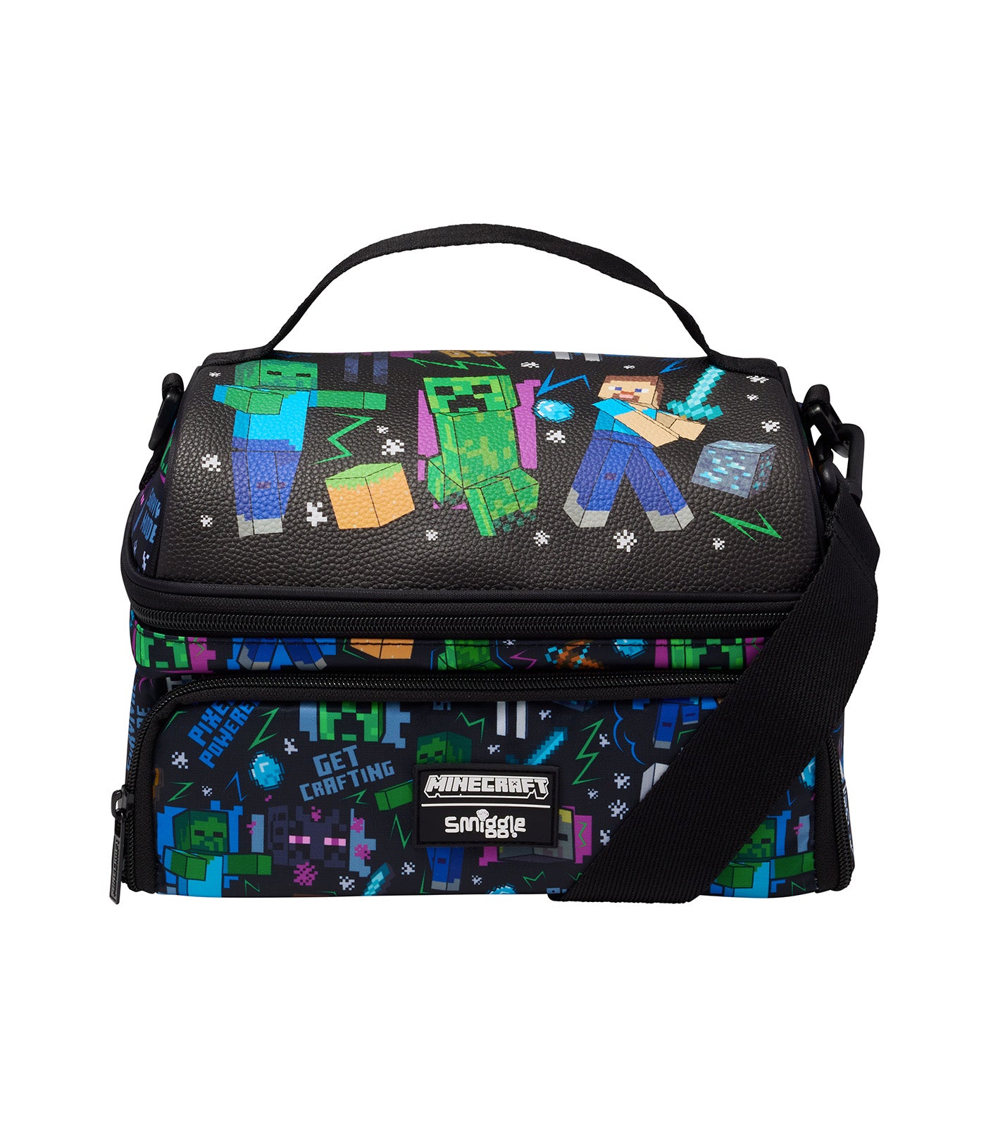 Minecraft Large Dual Strap Lunchbox