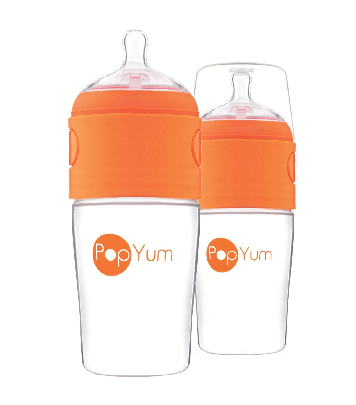 Anti-Colic Formula Making Bottle, 2-pack, 9 oz, Orange
