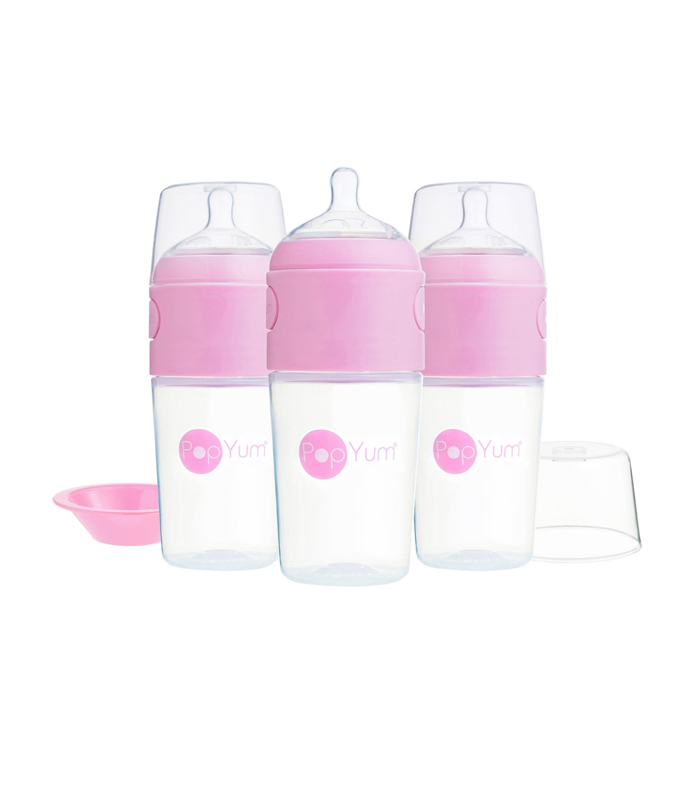 Anti-Colic Formula Making Bottle, 3-pack, 9 oz, Pink