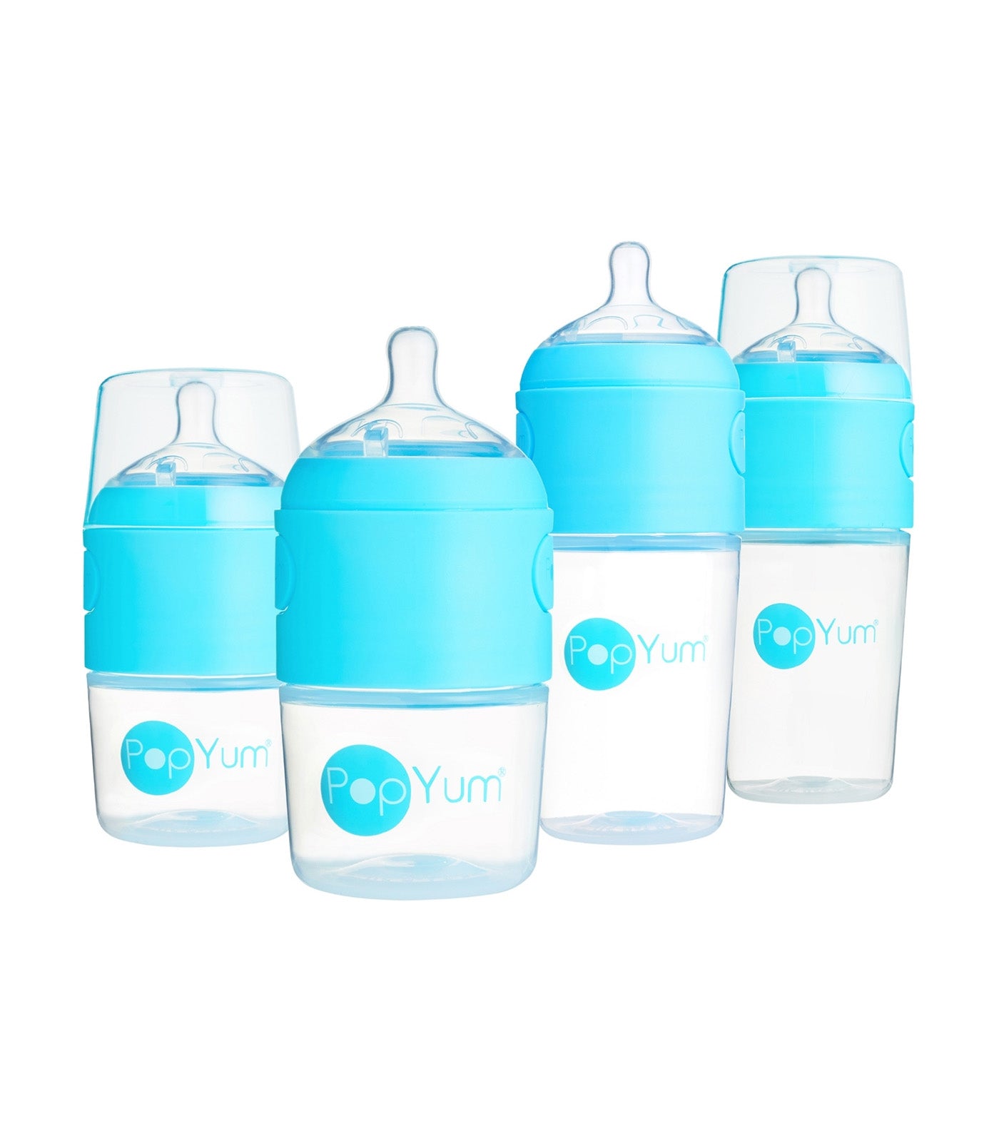 Baby Bottle Starter Set, 4-pack, Blue