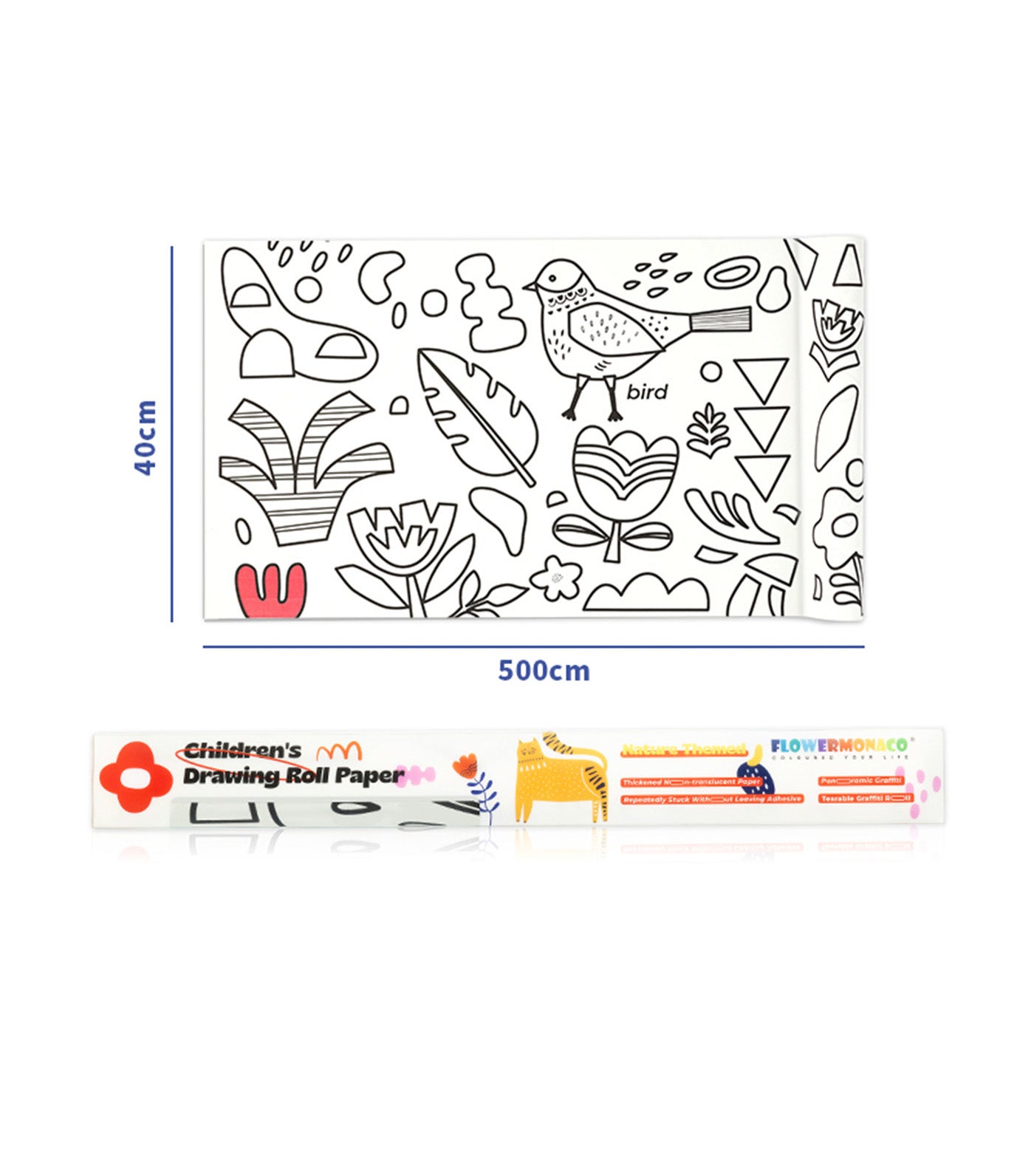 Children's Drawing Rolling Paper - Nature