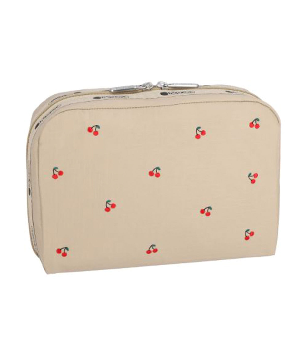 Extra Large Rectangular Cosmetic Cherry Embroidery