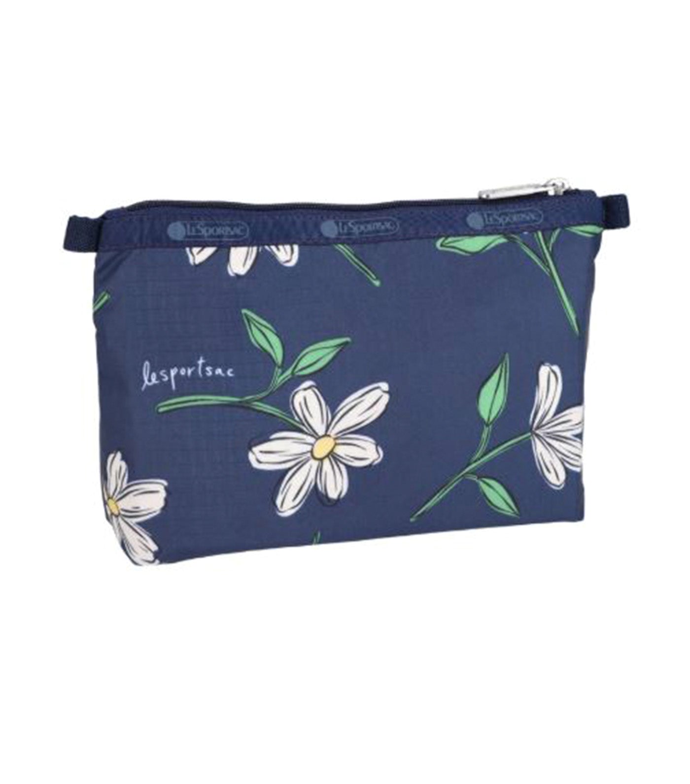 Cosmetic Clutch Floral Blooms Navy