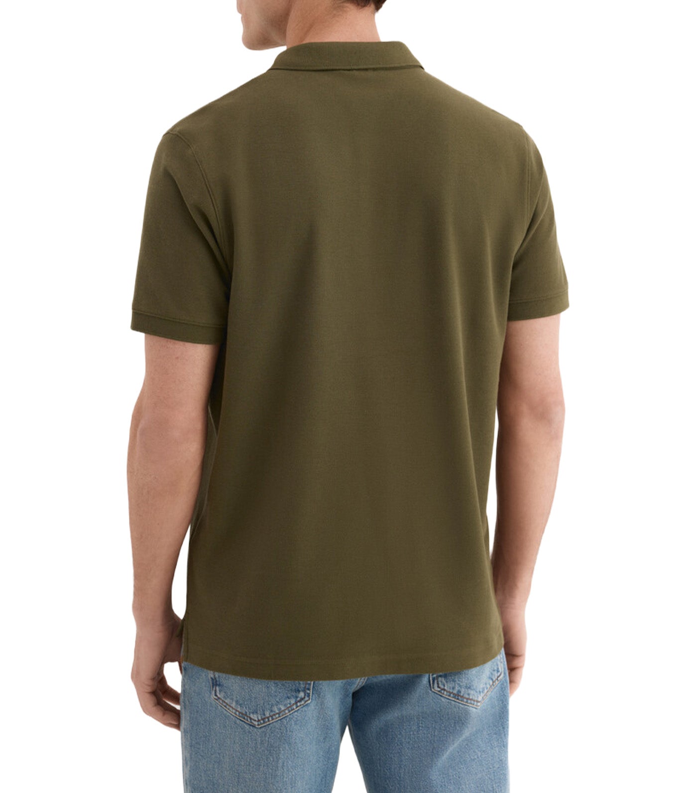 Basic Piqué Polo Shirt Green