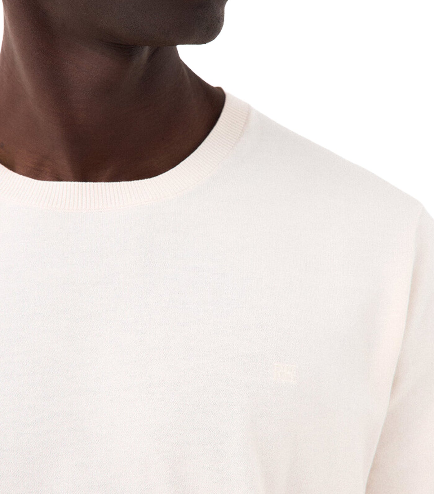 Premium Cotton Knit T-Shirt White