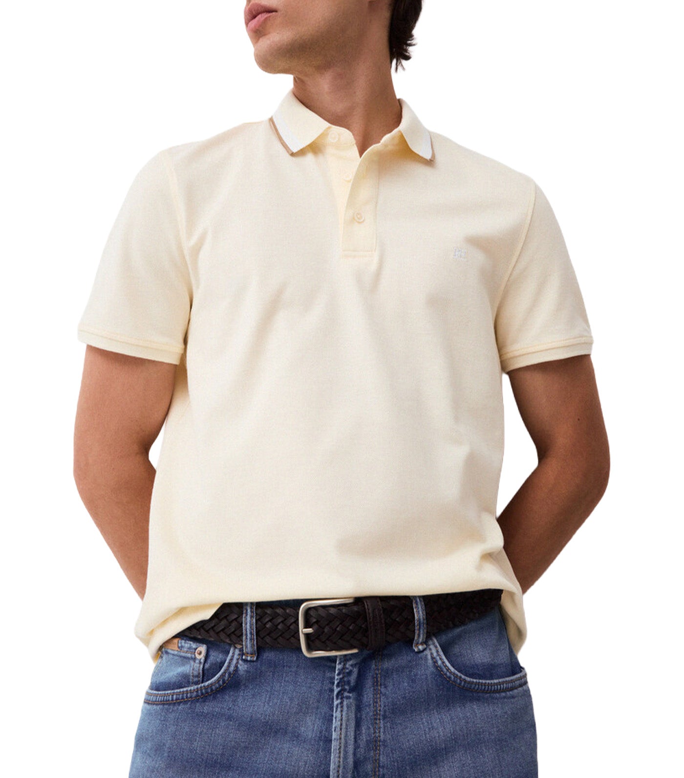 Fantasy Collar Polo Shirt Yellow