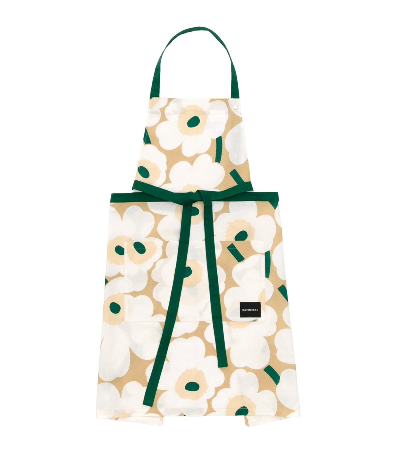 Pieni Unikko Apron Sand/White/Hay/Emerald