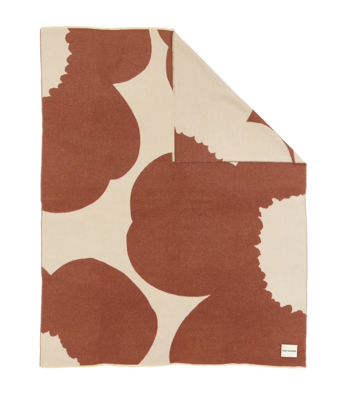 Iso Unikko Throw Off White/Chestnut