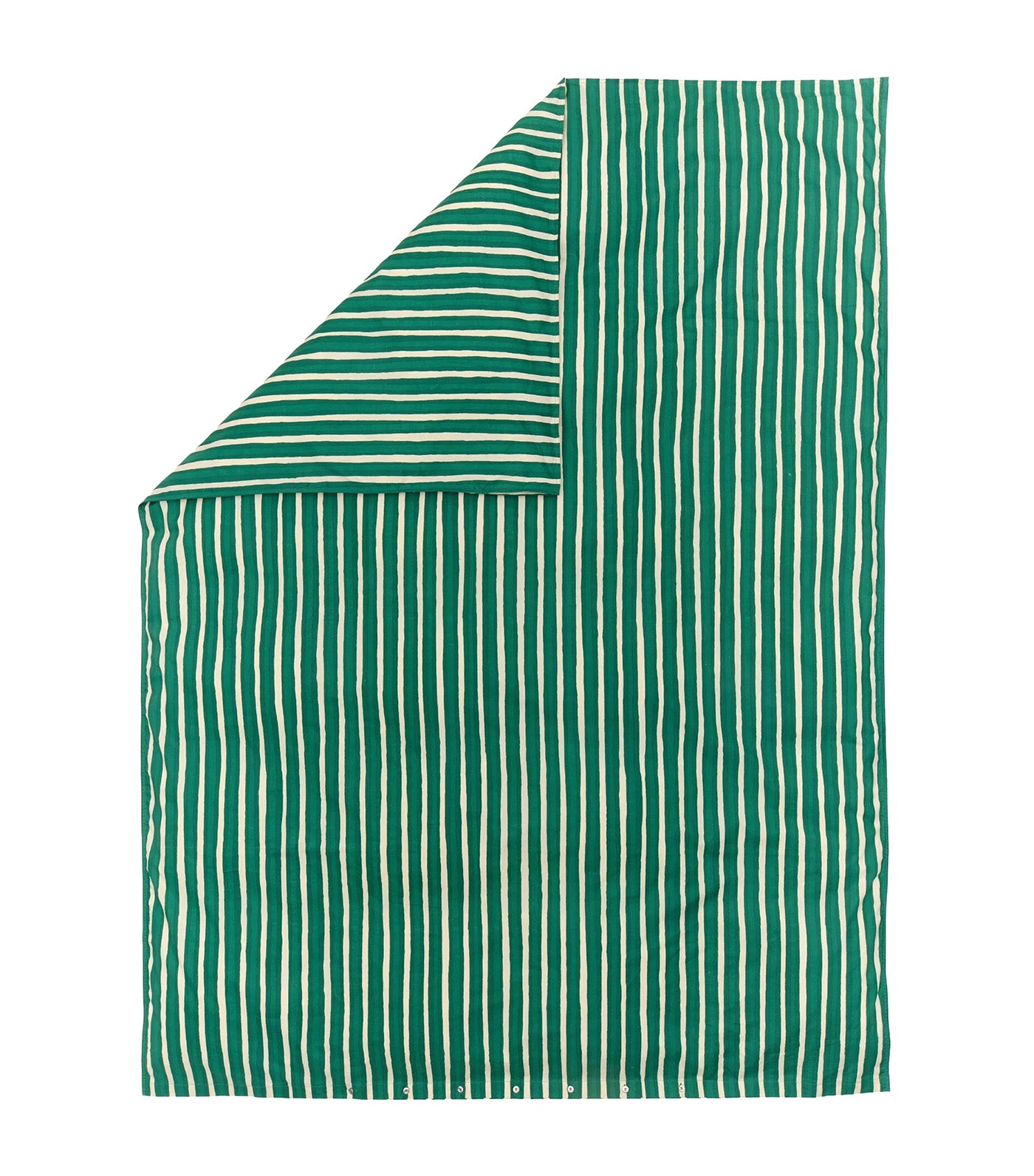 Iso Piccolo Duvet Cover Off White/Emerald