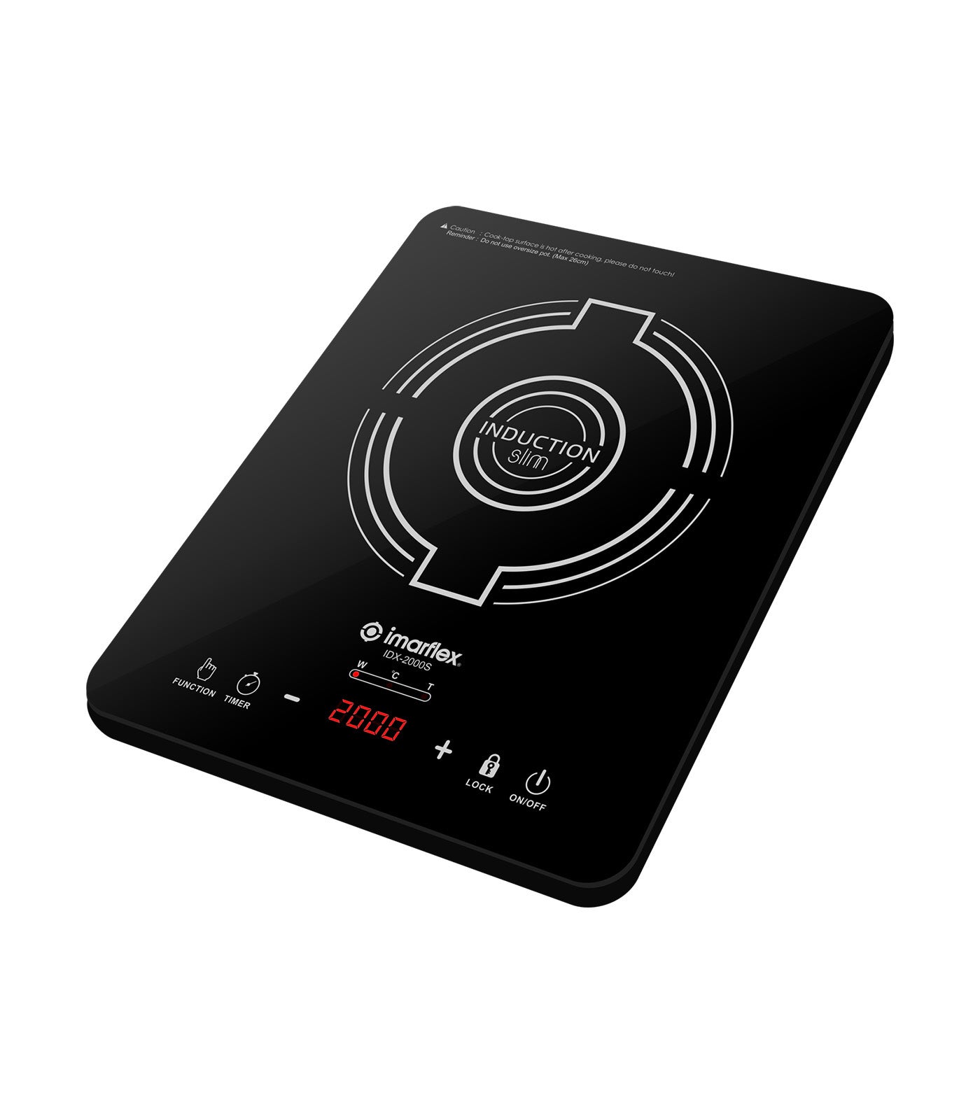 Slim Type Induction Cooker IDX-2000S Black