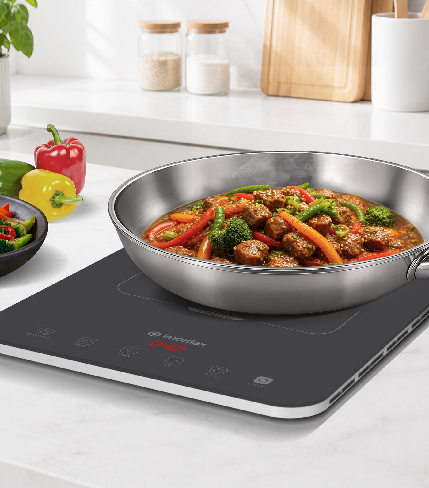 Ultra Slim Induction Cooker IDX-2028UG Gray