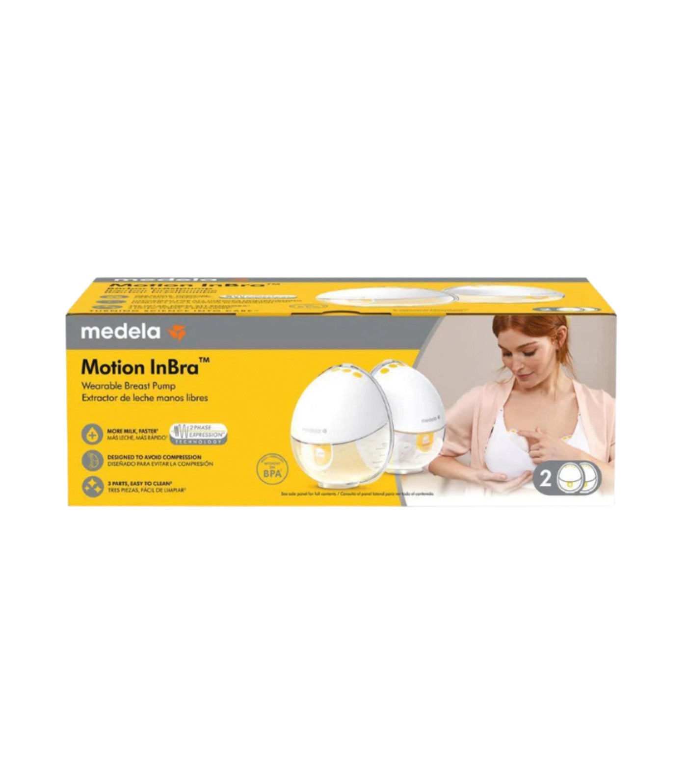 Motion InBra Wearable Electric Breast Pump White