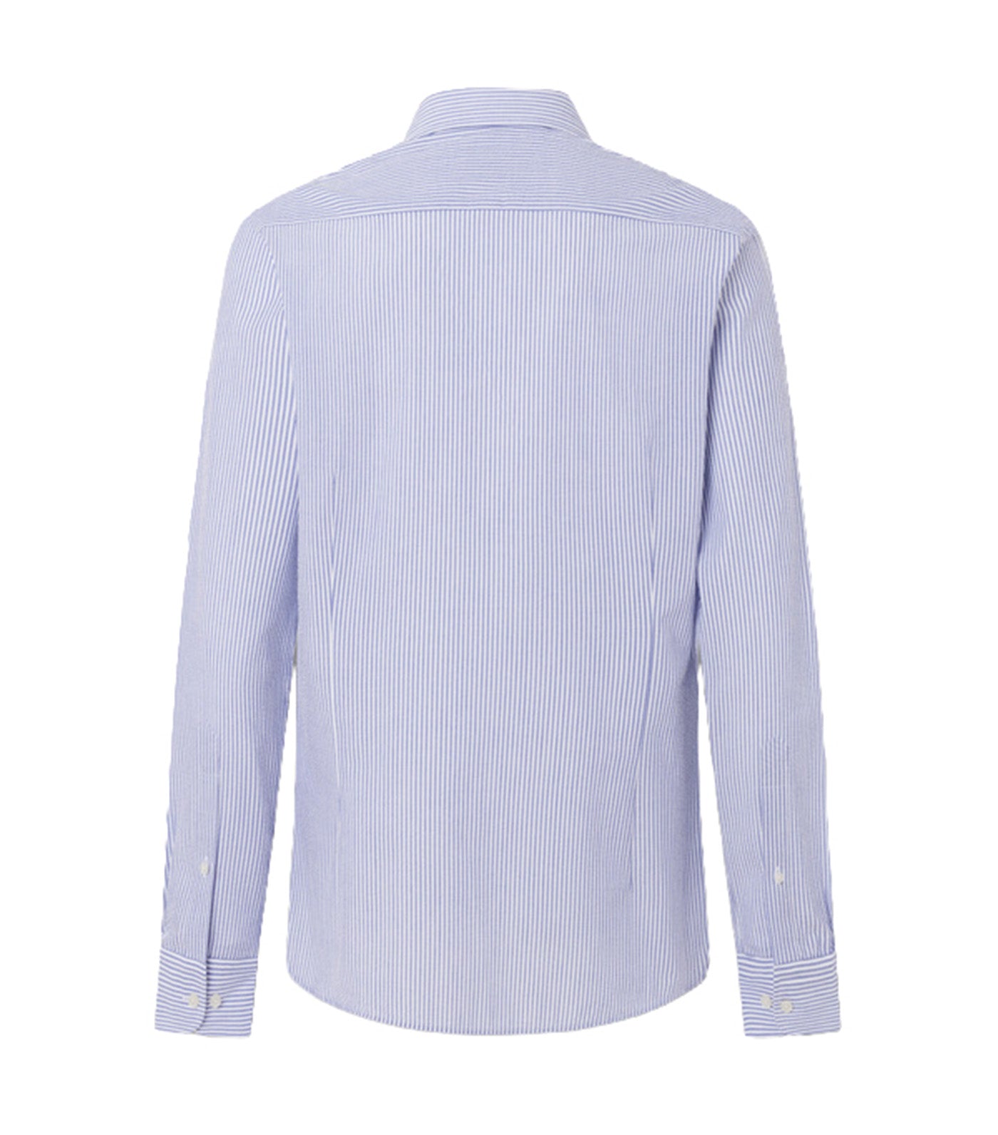 Tailored Fit Seersucker Bengal Stripe Shirt Blue