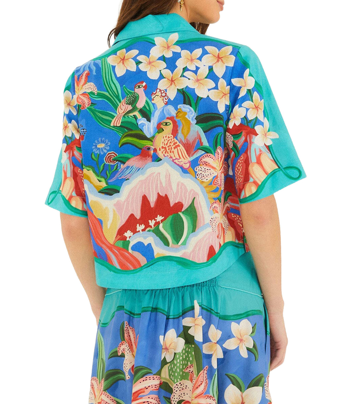 Garden of Life Scarf Short Sleeve Multicolor