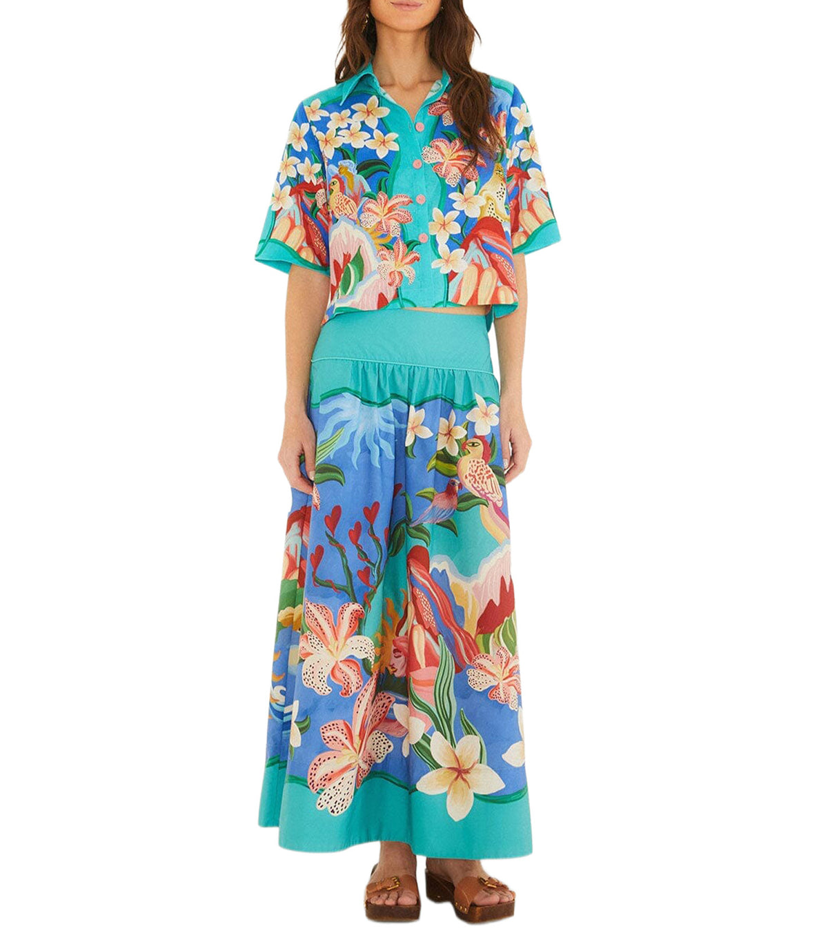 Garden of Life Scarf Short Sleeve Multicolor